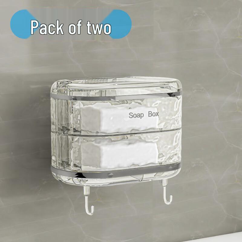 UD Rotating Wall-Mounted Double-Layer Soap Holder One Size