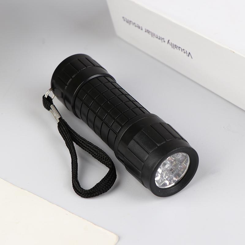 Mini Portable Abs Multifunctional Mini Strong Light Flashlight 9Leds Use Aaa Battery Flashlight Camping Emergency Flashlight