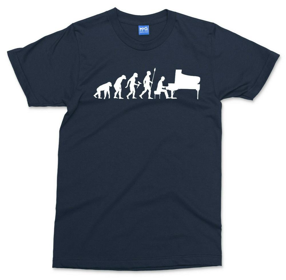 Piano Evolution TShirt Retro Pianist Gift Top Music Musical Instruunisext Player S