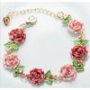 Accessoires: Rozenbloem Armband en Ketting. Retro Legering Etnische Stijl Sieraden. Overdreven Armband.