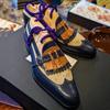 Mode Neue Slipper für Herren Quasten Gemischte Farben Hochzeit Runde Zehenpartie Slipper Frühling Herbst Business Handgefertigt Herren Kleiderschuhe Größe 38-46