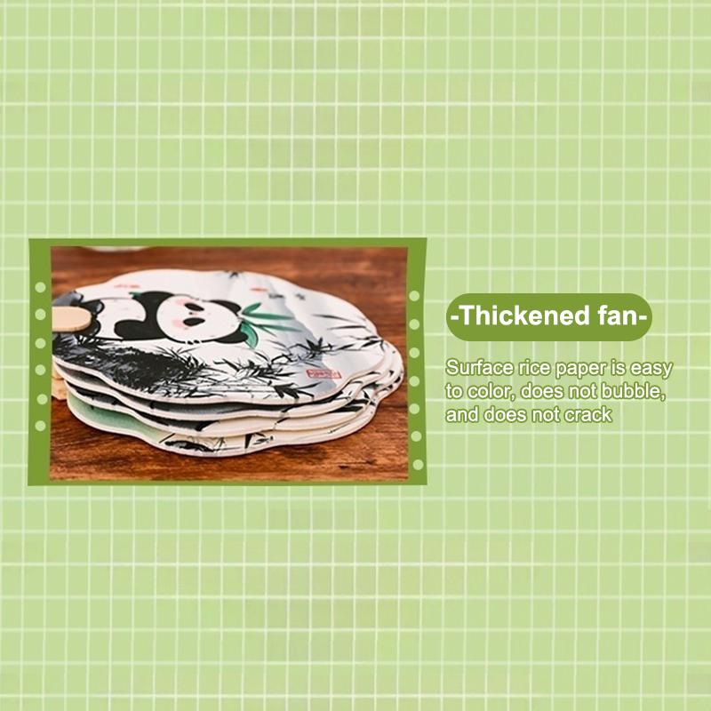 Éventail à main tendance Panda rétro à vent, pompon, danse, éventail à main, cheongsam, costume Tang, accessoires de fête de mariage