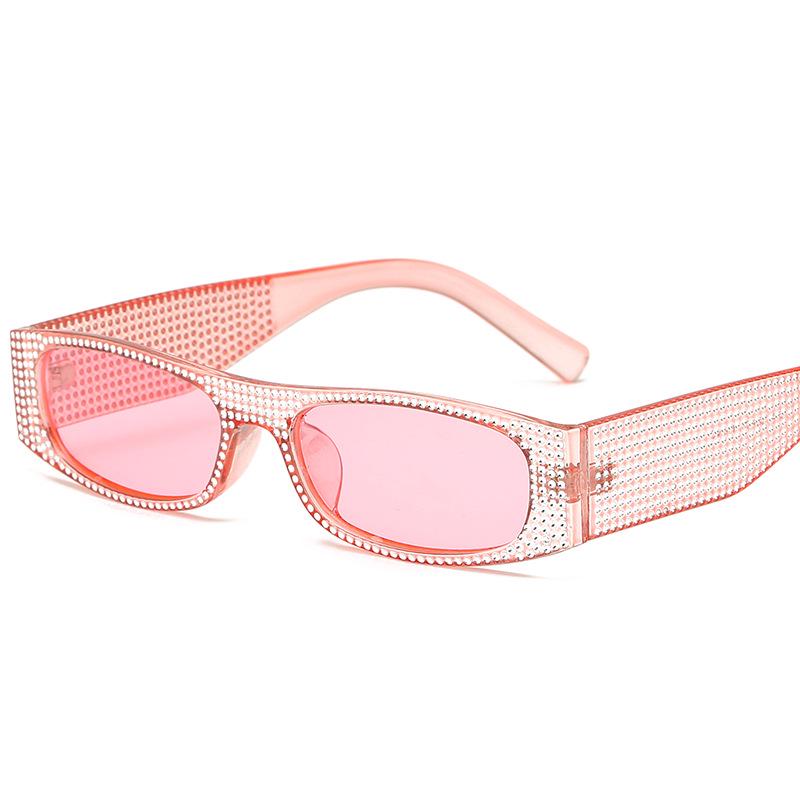 Retro Square Rhinestone Sunglasses – European & American Trend