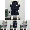Stylish Summer Toddler Boys Short Sleeve Outfit Set For Kids Aged 3 To 8 Years