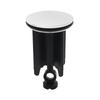 40mm Black Chrome Universal Bathroom Sink Stopper Modern Wash Basin Plug with Stainless Steel ABS Rubber Material