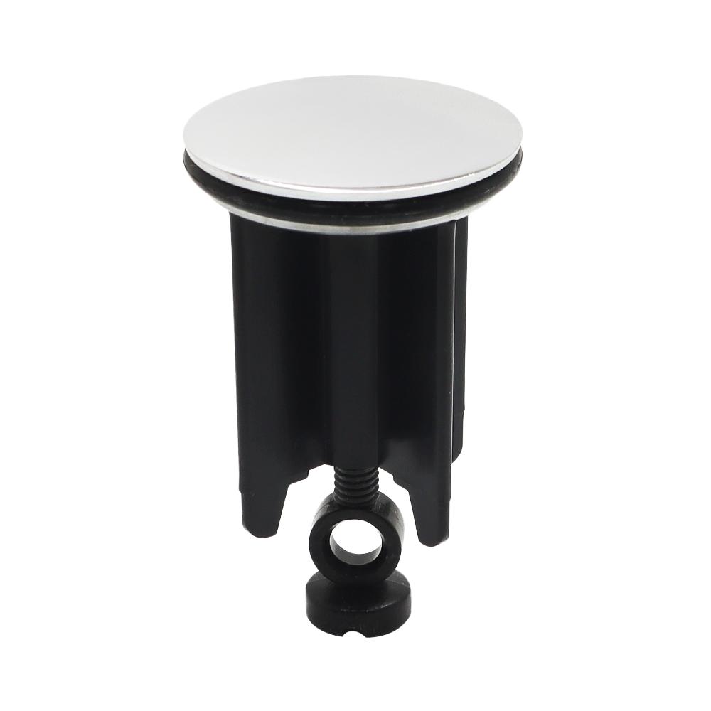 40mm Black Chrome Universal Bathroom Sink Stopper Modern Wash Basin Plug with Stainless Steel ABS Rubber Material (Silver,Brass) серебряный