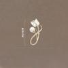 Brooch High-end Pearl Brooch Tulip Exquisite Flower Luxurious and Elegant Suit Overcoat Accessory Brooch