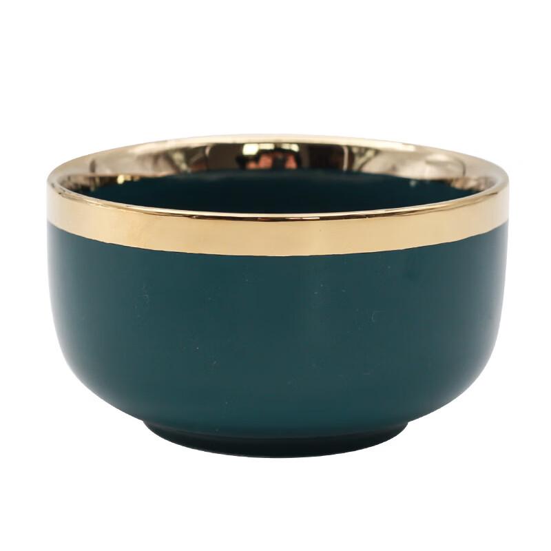 

Abay Nordic Ceramic Gold Rim Bowl