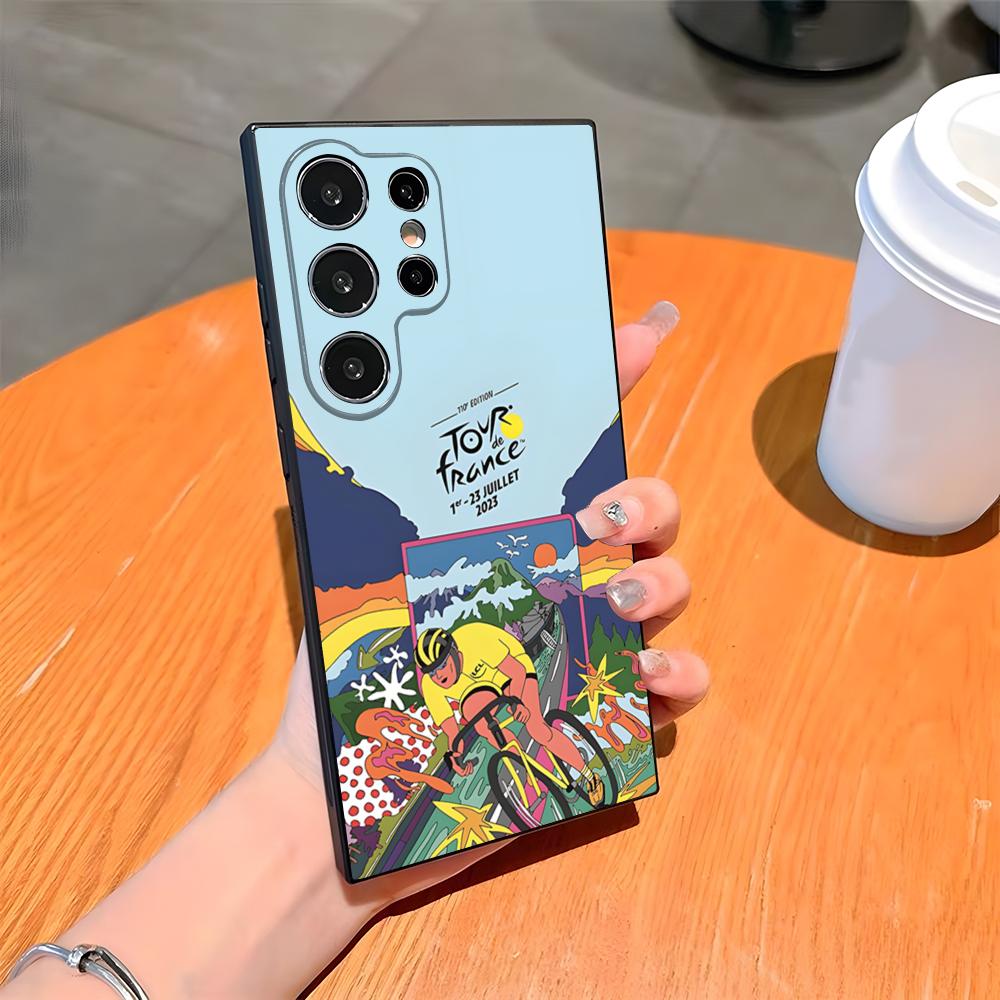 

Tour De France Bicycle Phone Case For Samsung S26 S25 Ultra S24 S23 Fe S22 S20 S21 Plus A54 A34 A53 A16 Back Cover Samsung s21plus