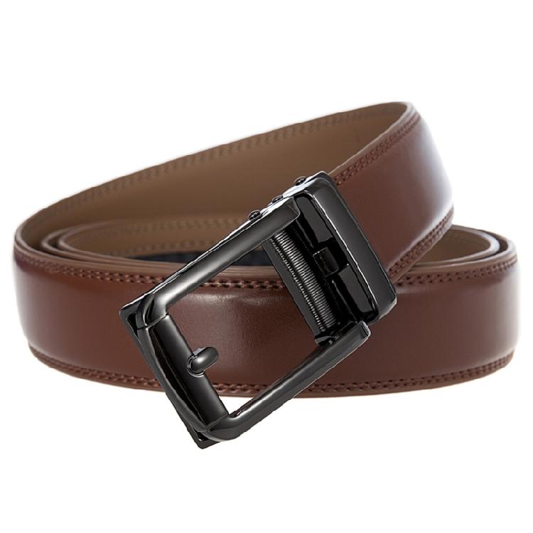 Stylish Genuine Leather Belt Unisex Accessory Perfect for Work or Social Gatherings Gift for Husband Boyfriend
