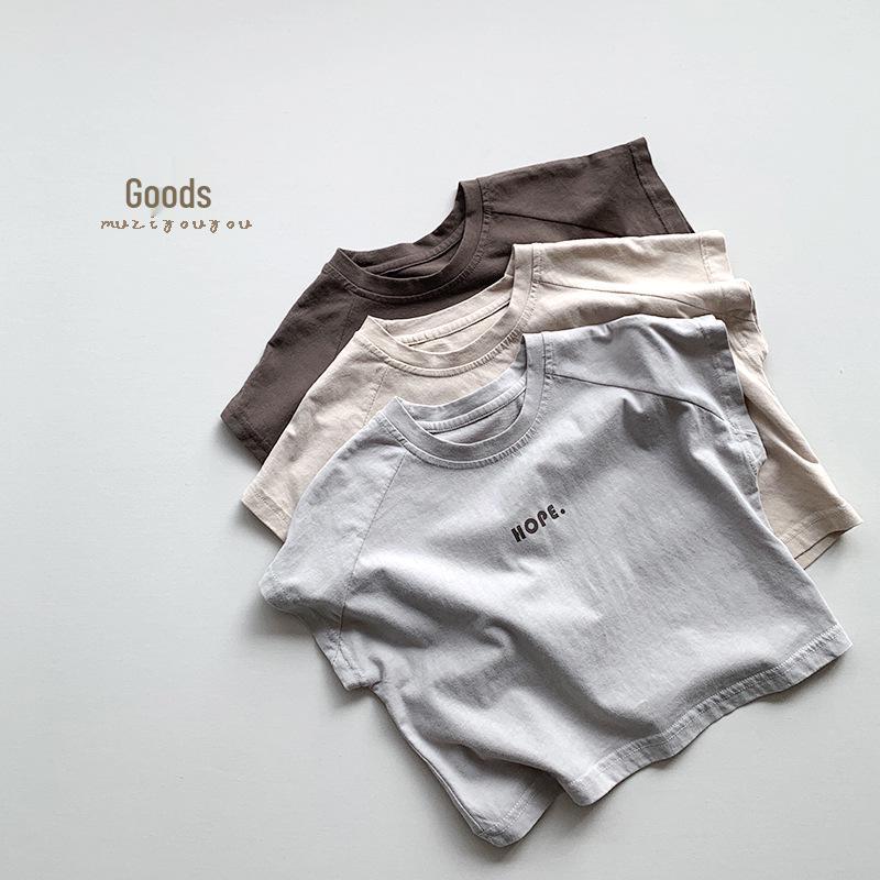 Summer Korean-Japanese Style Baby Retro Short-Sleeved T-Shirt