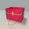 Trendy Floral Tote Gift Box - Small Size for Flower Shop Packaging Qixi Festival