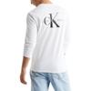 Calvin Klein Large Logo Round Neck Fashion Casual Letter Print Slim Fit Long Sleeve T-Shirt Unisex T-Shirt Moonlight-White J324477-YAF
