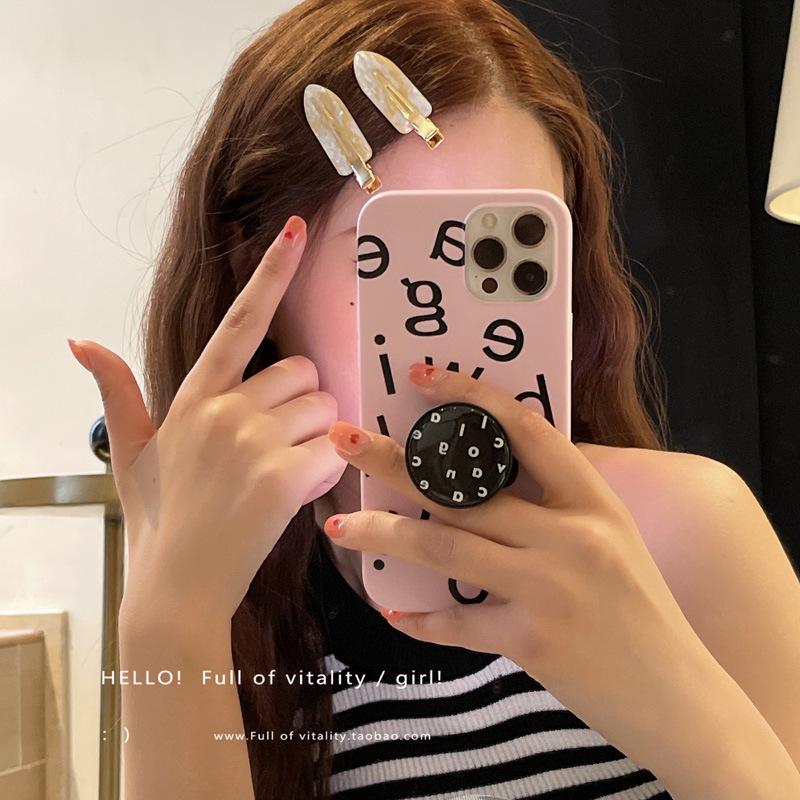 Corea Ácido Acético Pasador Sin Costuras Flequillo Lateral Cabello Suelto Pasador Liso de Una Palabra Pinza de Maquillaje Accesorios para el Cabello Tocado Femenino