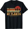 Retro Pots Easily Distracted By Plants _ Botany Plant Lover Gift Unisex T-Shirt Mens Womens Tees Top