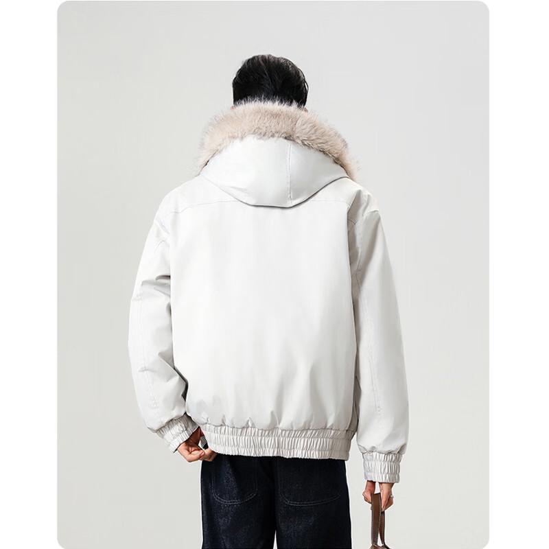 Snoopy Men's Warm Hooded Padded Jacket