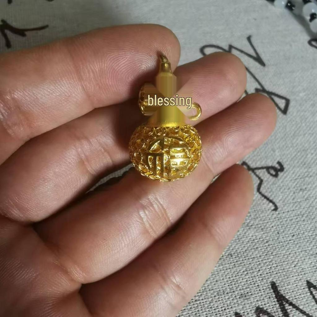 Vietnamese Sand Gold Maitreya Buddha Pendant Necklace for Men & Women