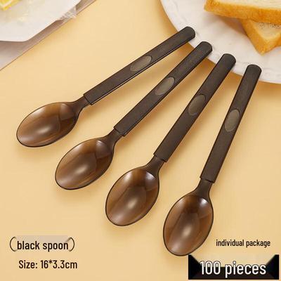 Disposable Frosted American Spoons (100-pack)