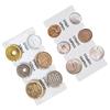 1PC Portable Mini Coin Organizer Portable Plastic Coin Holder Multi-Slot Japanese & Korean Currency Storage Money Management