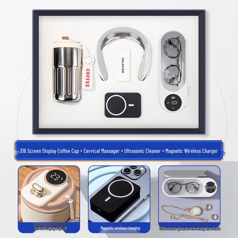 Zhi Mei Global Smart Thermos Cup & Gadget 4-Piece Set