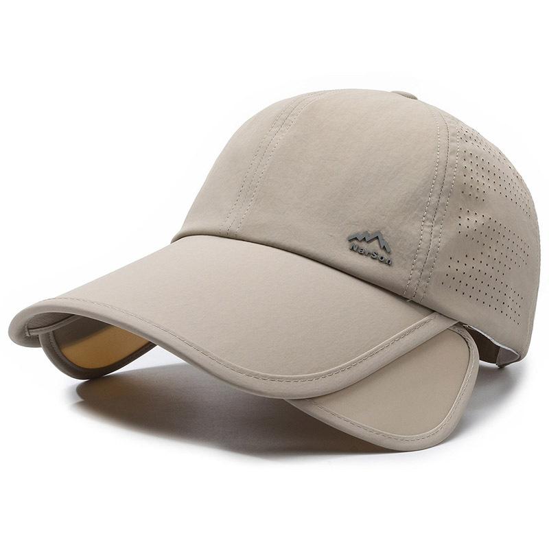 Letni kapelusz przeciwsłoneczny z chowanym rondem, damski, z powiększonym rondem, sportowy na świeżym powietrzu, męski, z daszkiem wędkarskim