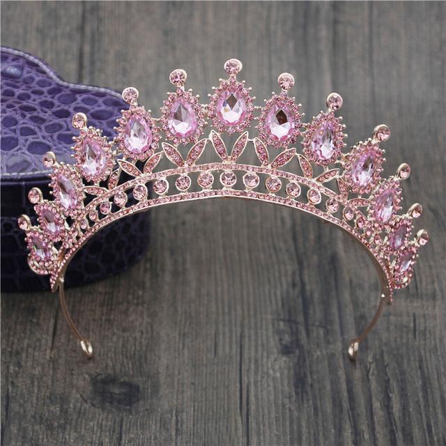 Gorgeous Rhinestone Crown Headbands Princess Tiaras and Crowns Bridal Hairband Girls Party Diadem Wedding Hair Jewelry