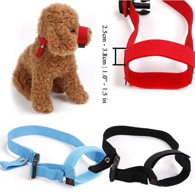 Köpek Ağızlığı Anti-ısırık Havlamayı Durduran Ayar Kayışları Küçük Köpekler İçin Maske Yumuşak Naylon Köpek Ağızlığı Nefes Alabilir Havlamayı Durduran Ağız Kapağı