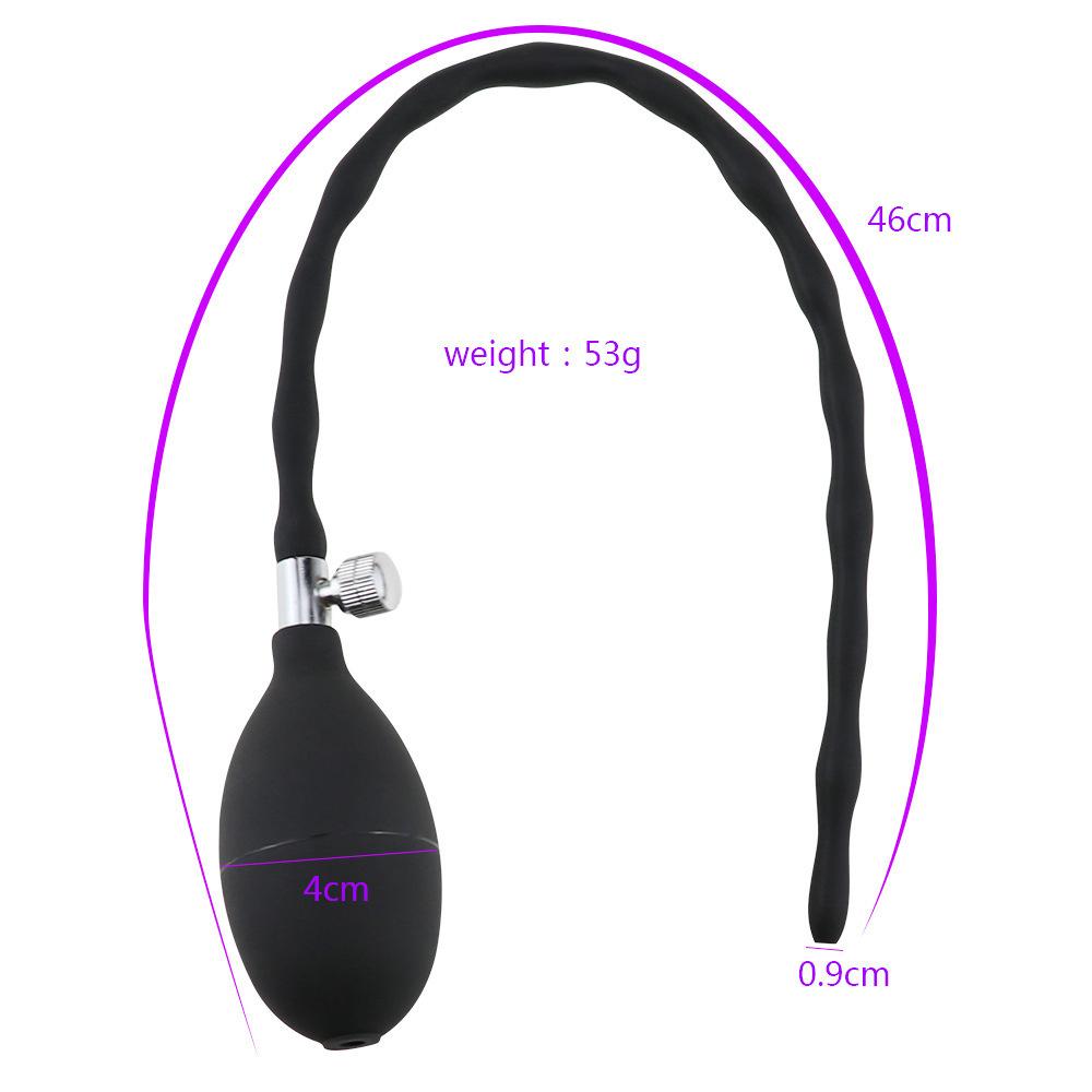 Soft Penis Plug Inflatable Stimulate Sex Toys For Men Adult Goods Ejaculation Delay Sounding Urethra Dilator Male Urethral Rod