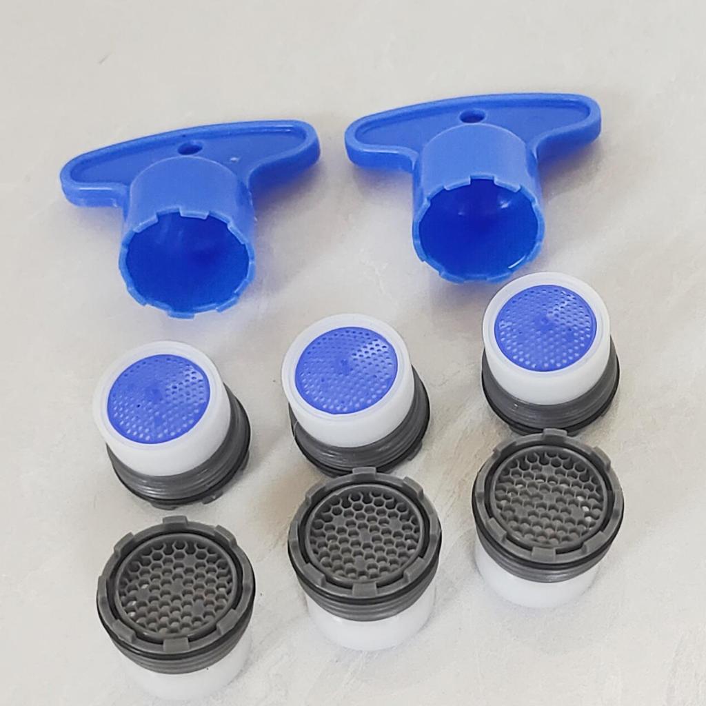 Verdeckter Wasserhahn-Luftsprudler mit Sieb und Schraubenschlüssel (8-teiliges Set)