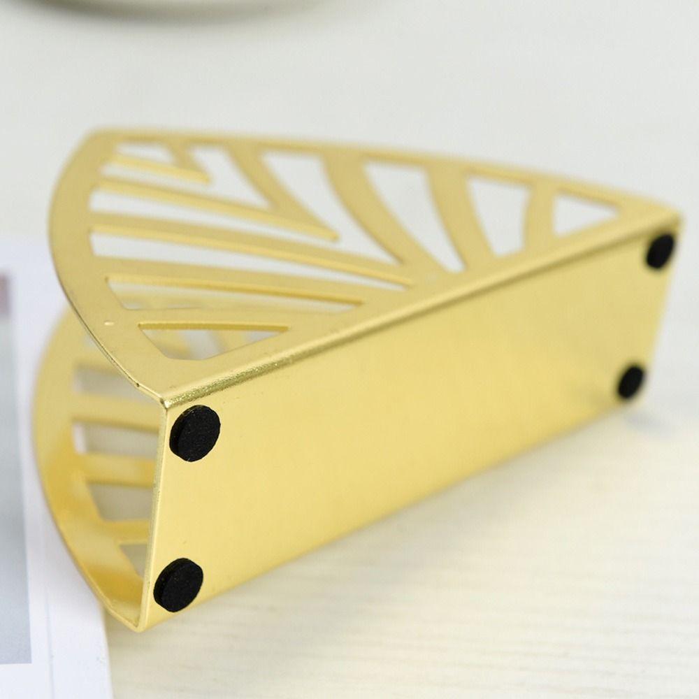 Hollow Iron Art Paper Towel Holder Non-slip Bottom Vertical Napkin Rack  Restaurant