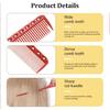 Comfortable Hair Combs Barber Hair Styling Salon Comb Accesories Barber Hairdressing Tool for Braiding and Styling