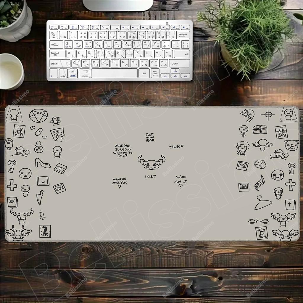 The Binding Of Isaac Xxl Mouse Pad Gamer Non-slip Mat Gaming Keyboard Mousepad Mats Pc Mausepad Computer Accessories Deskmat