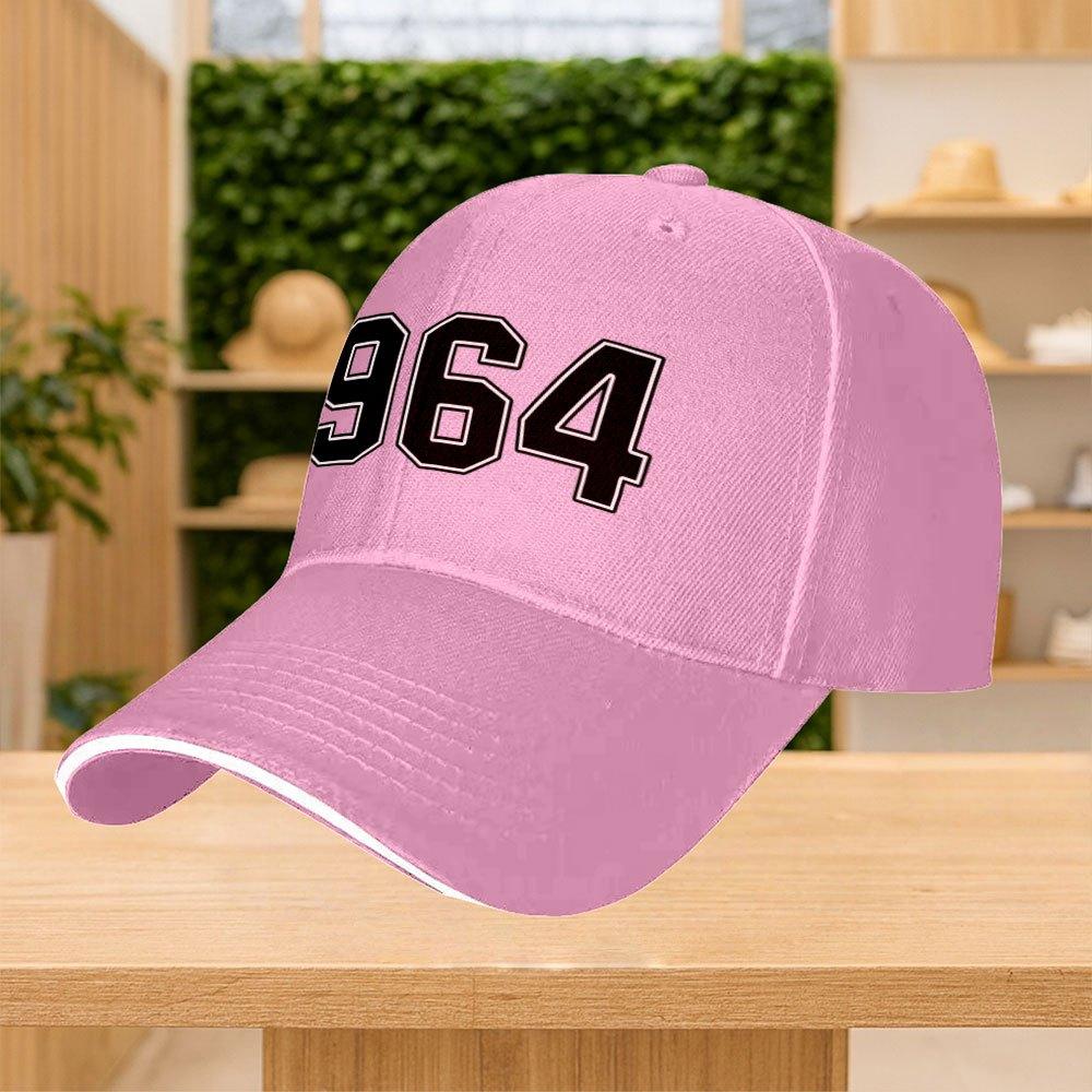 1964 Digital Print Adjustable Baseball Cap Unisex Multicolor Street Sports Party Cap