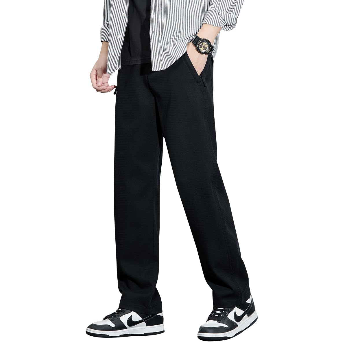 

Straight Spring Summer Chino Long Loose Easy Quick Lounge Large All Seasons [Olekei] Men s Pants, Pants, Cool, Clothes, Clothes, Pants, Pants, Fit,