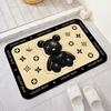3D Cartoon Bear Diatomaceous Earth Non-slip Bath Mat