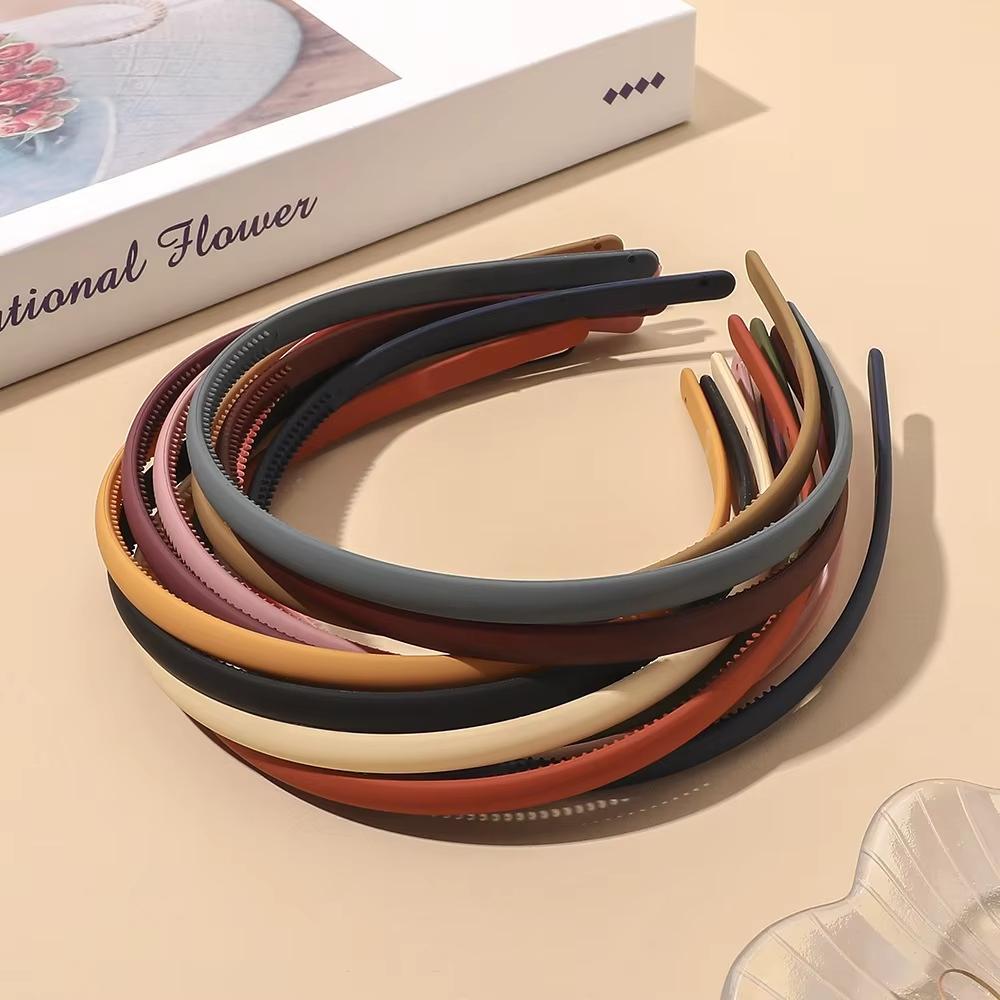 12 Stück Einfaches Stirnband für Damen, Bunt, Matt, Rutschfest, Elastische Haarbänder, Haarreifen, Kopfschmuck, Mode, Mädchen, Haarschmuck