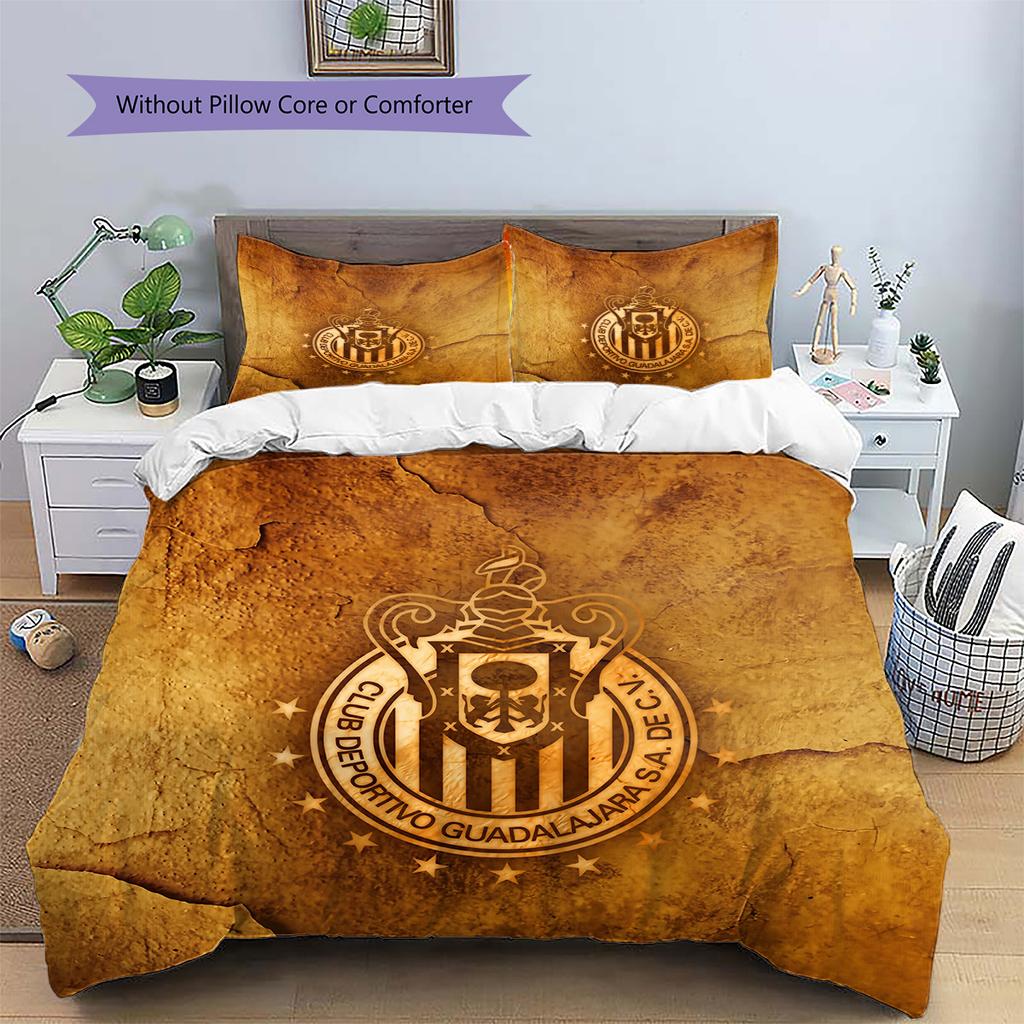 Guadalajara Pattern Bedding Quilt Set Home Decoration Gift (1 * duvet cover + 2 * pillowcase without core)