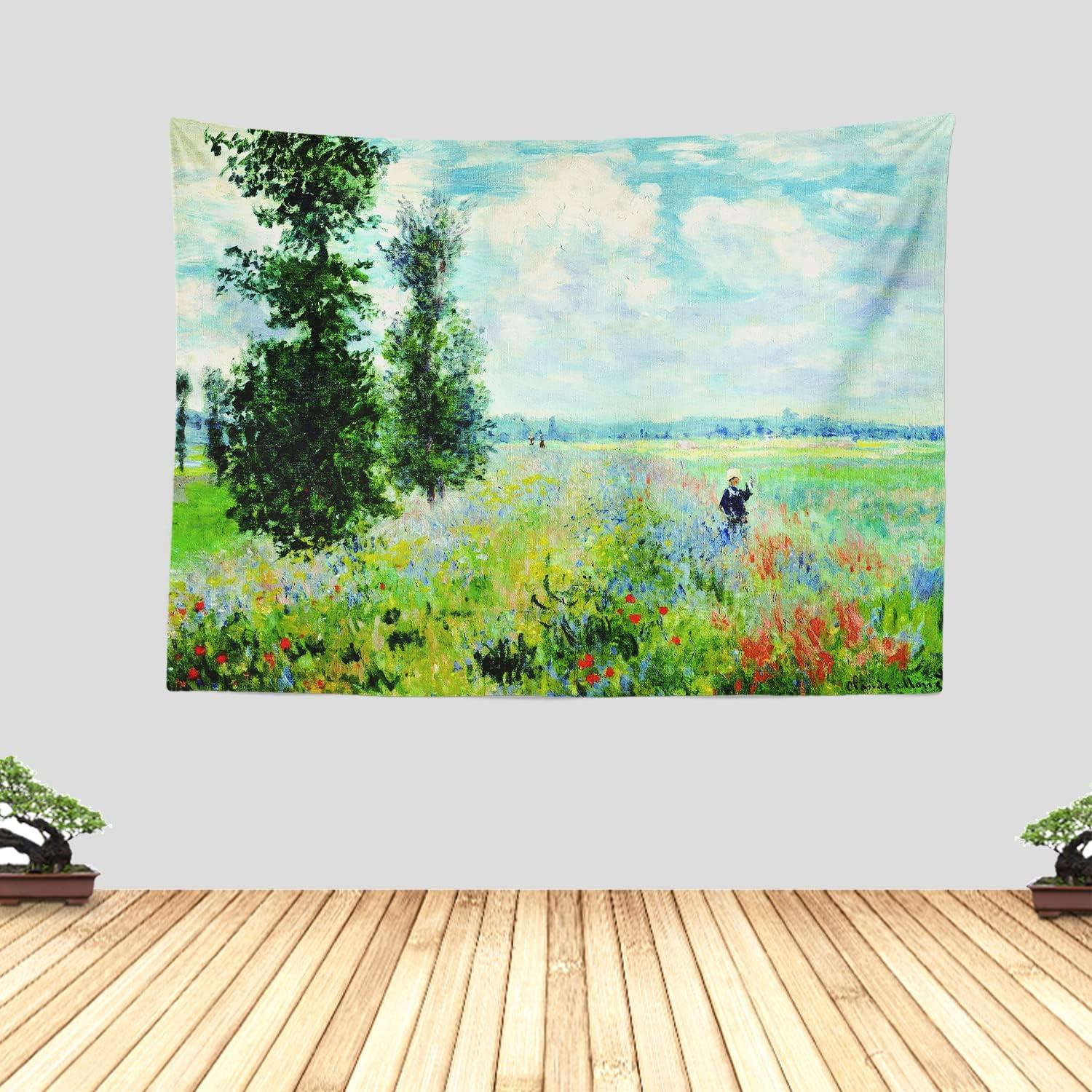 The Chitterly Tapestry by Oscar Claude Monet Poplar Fields 75x100 чёрный