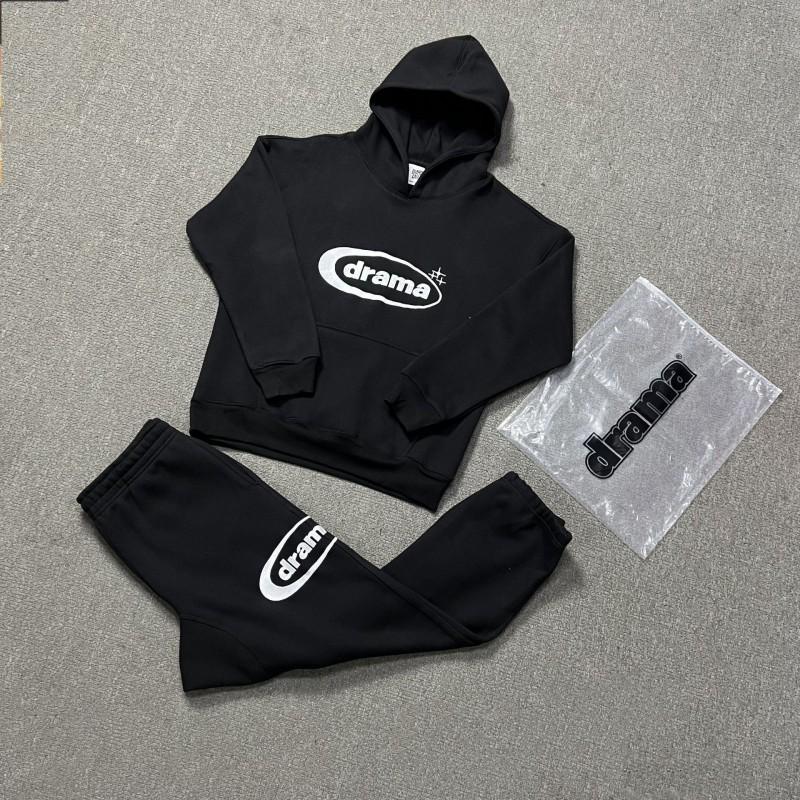 Set Felpe Uomo Donna Abbinati Tute da Jogging Felpa con Cappuccio Stampata Pantaloni