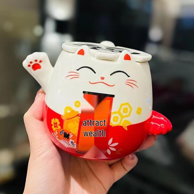 

Lucky Cat Prosperity Ceramic Mug