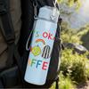 1PC Its Okay To Be Different Dino 750ml Color Plastic Sports Water Bottle Leakproof Flip Straw Lid Suitable for Sports Office Home Use