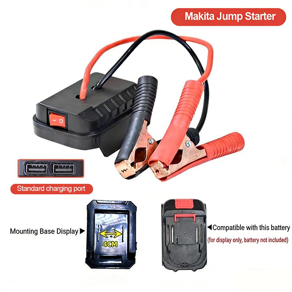 Portable 18V Lithium Batteries Converts Emergency Starter Adapter Car Jump Starter Power Source for Tools Impact Wrench