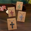 Personalized Retro Women's Cross Pendant Necklace