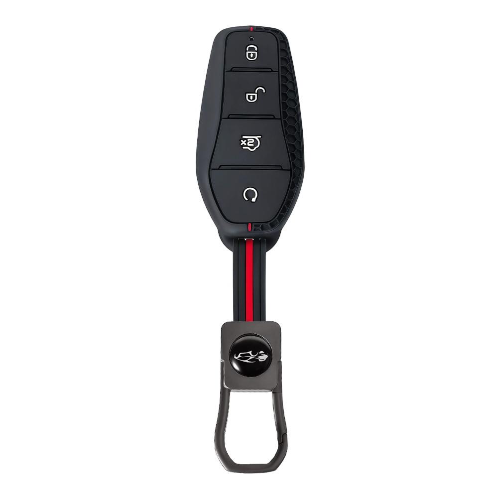 

4 Buttons New Style Silicone Car Key Cover Case Shell Keyring For Byd Song Pro Han Ev Max Tang Dm Qin Plus Yuan Dolphin E2