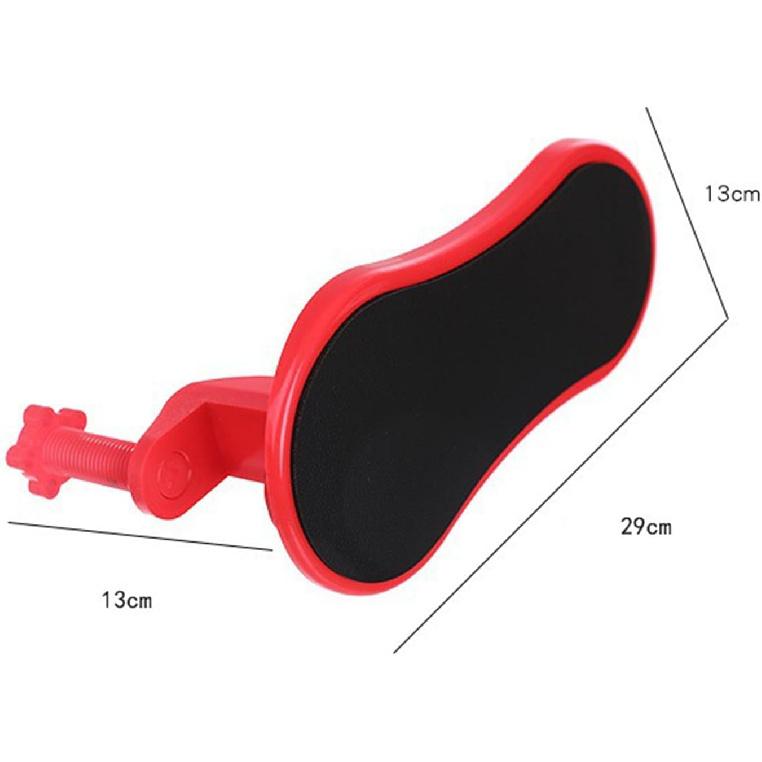Ergonomic Arm Rest for Desk, Ideal for Office and Home Workstations, Comfortable Elbow Rest for Computer Desk (Red)