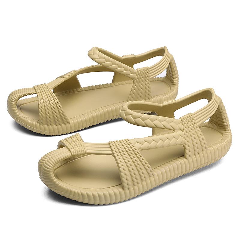Sandals Men's Summer Woven Outdoor Sandals Retro Couple Shoes Wading Shoes Large Size Swimming Shoes