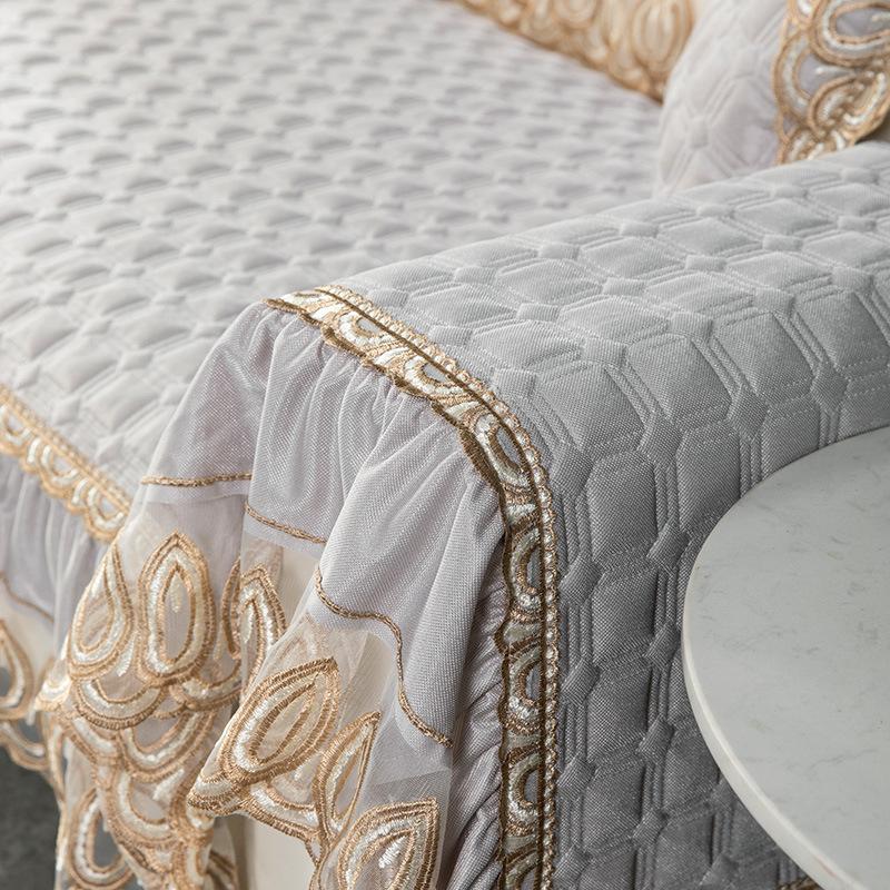European Four Seasons Universal Sofa Cushion Non-Slip Fabric Leather Sofa Cover Towel Cushion