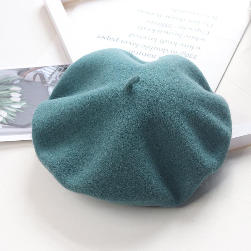 High-Quality Wool Felt Women's Beret – Versatile for Outings & Photos, In Stock