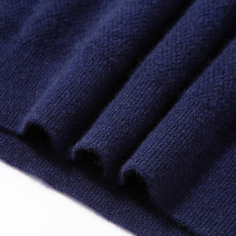FAPAI Men's Solid Polo Neck Cashmere Sweater