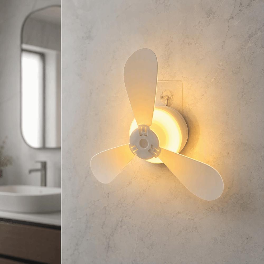 No Punching Small Fan Small Toilet Cooling Fan Artifact Toilet Small Fan Squatting Pit
